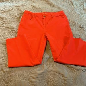 Chicos red crop pants. Chicos size 2 (12)